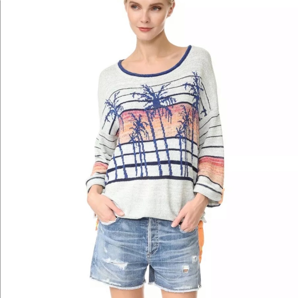 Free People Palm Breeze Knit Sweater Size Small